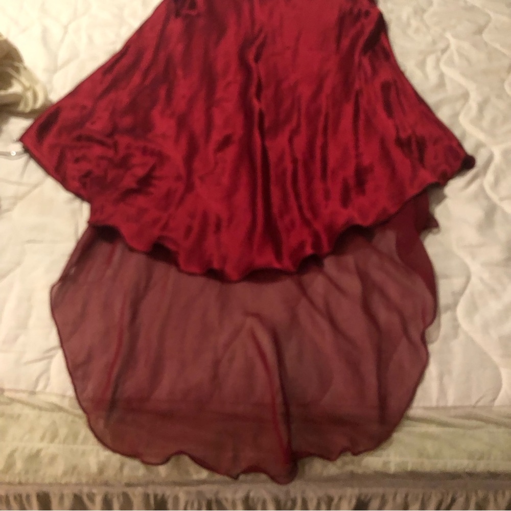 Cache Silk Vintage Dress Red Size 4 - Picture 3 of 15